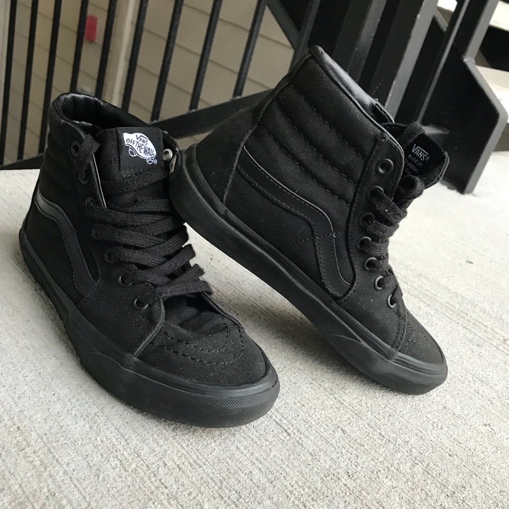 All Black SK8-HI Vans